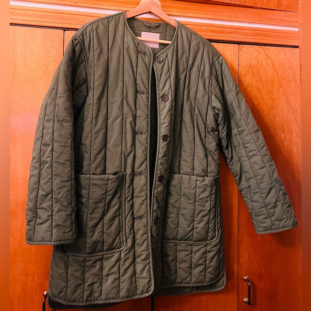 Everlane Clover Cotton Quilted Jacket Size L